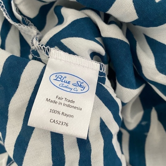 BLUE Sky Clothing blouse size Large - Picture 4 of 6